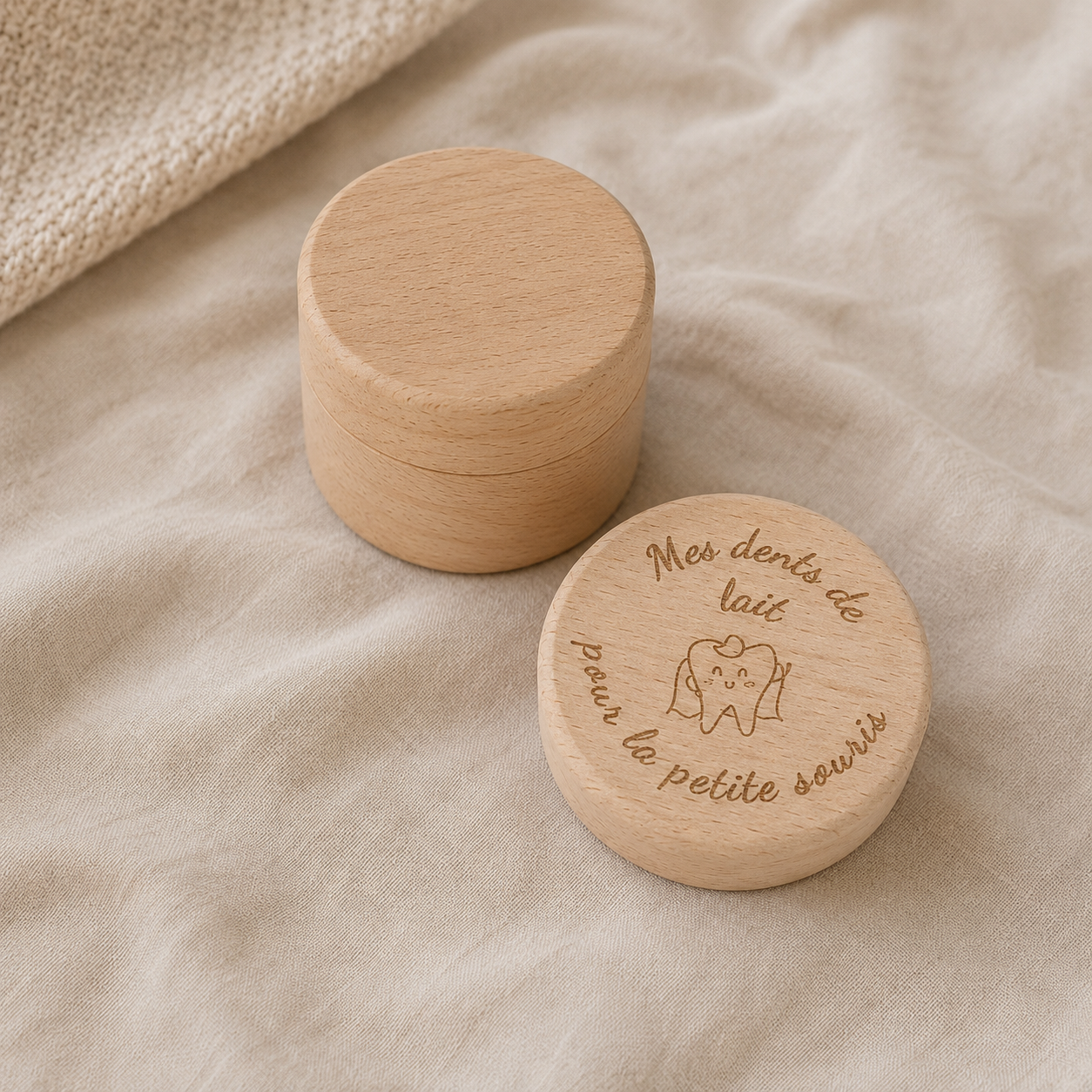 Boîte à dents de lait en bois