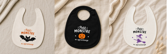 Les bavoirs en coton d'Halloween