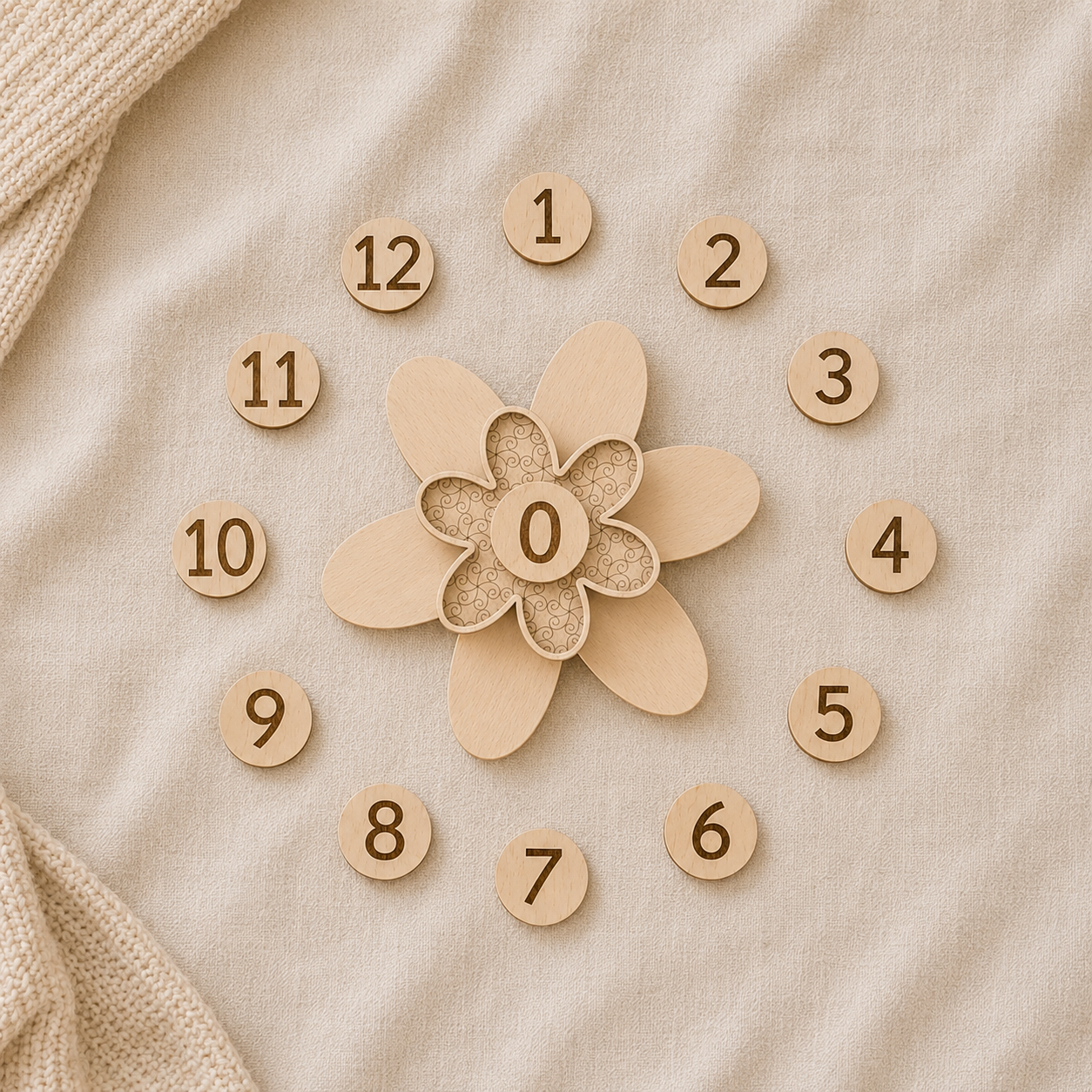 Fleur étape bébé