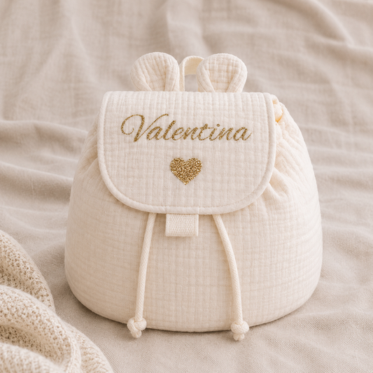 Sac à dos enfant personnalisé en gaze de coton