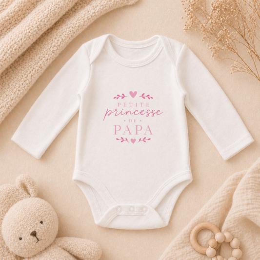 Body bébé - petite princesse de papa
