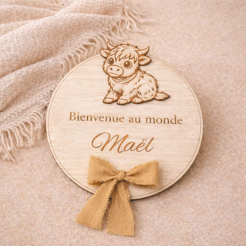 Box naissance bois M personnalisée – Coffret bébé naissance