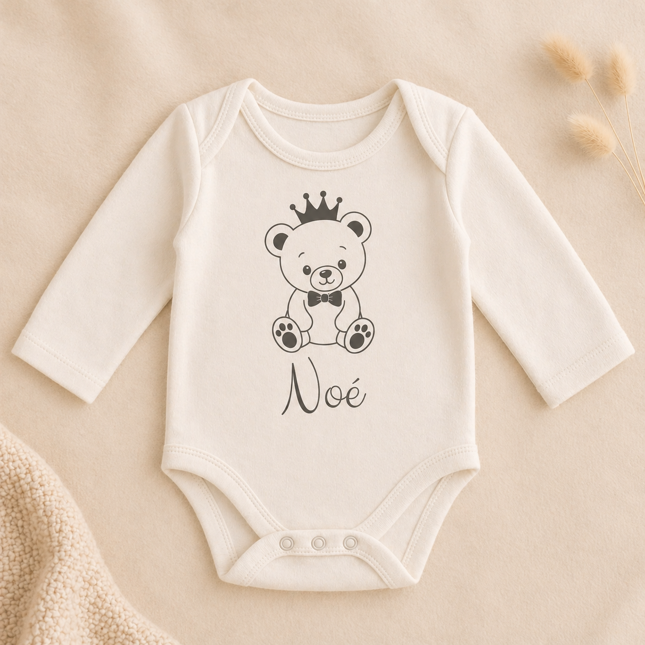Body bébé personnalisé ourson et prénom