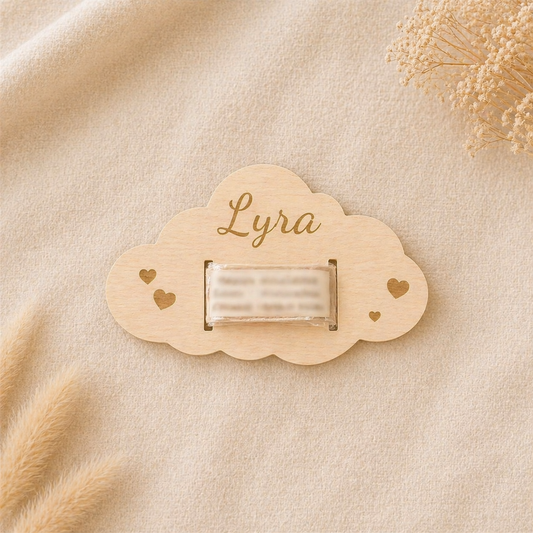 Support personnalisé pour le bracelet de naissance