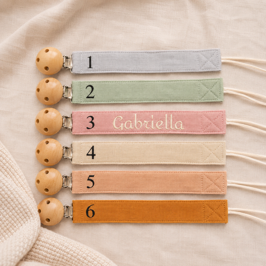 Attache tétine personnalisée en coton
