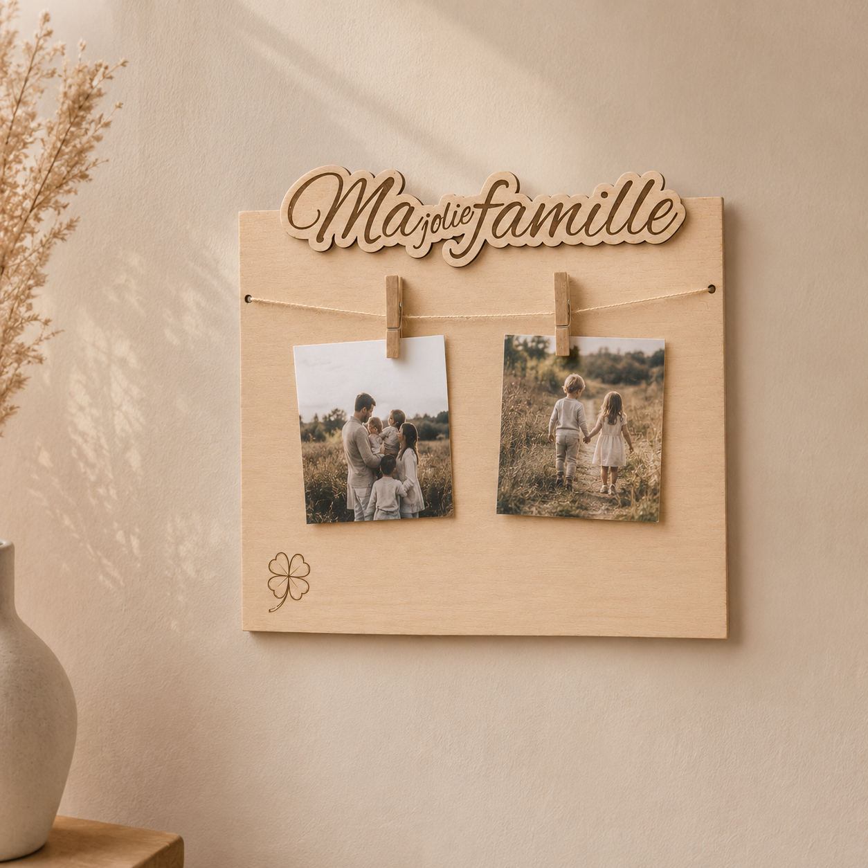 Cadre photo pêle-mêle en bois