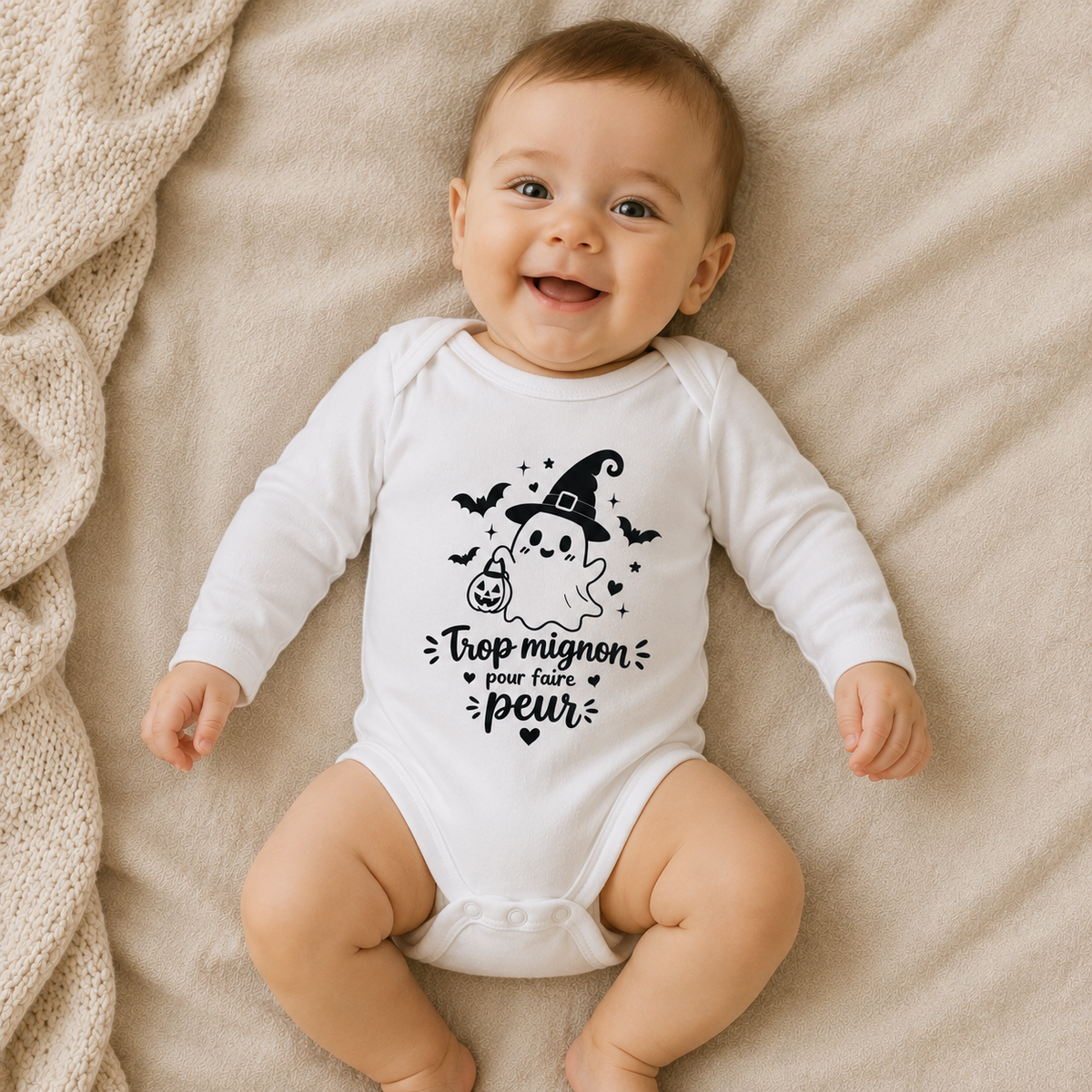 Body bébé Halloween - Trop mignon pour faire peur