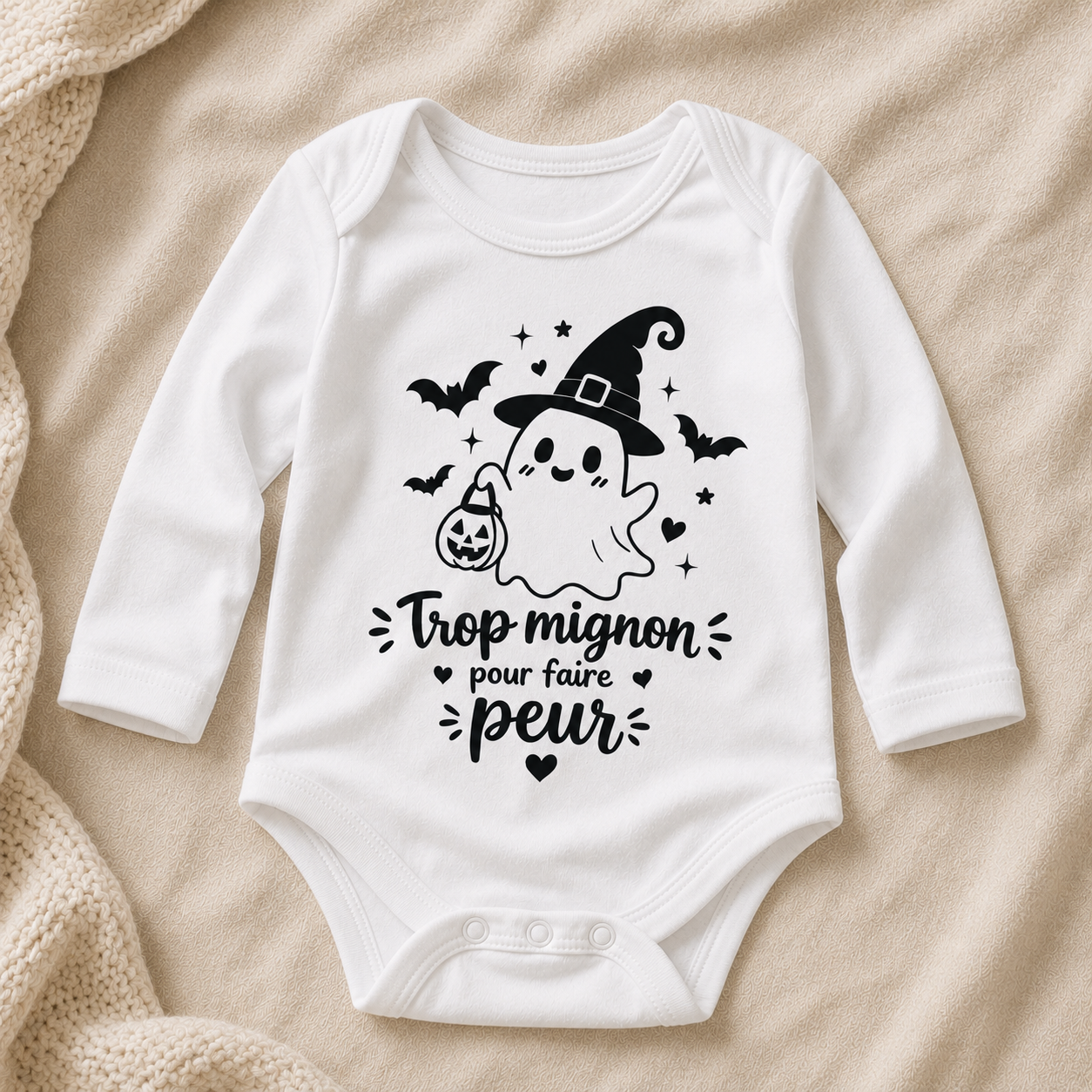 Body bébé Halloween - Trop mignon pour faire peur