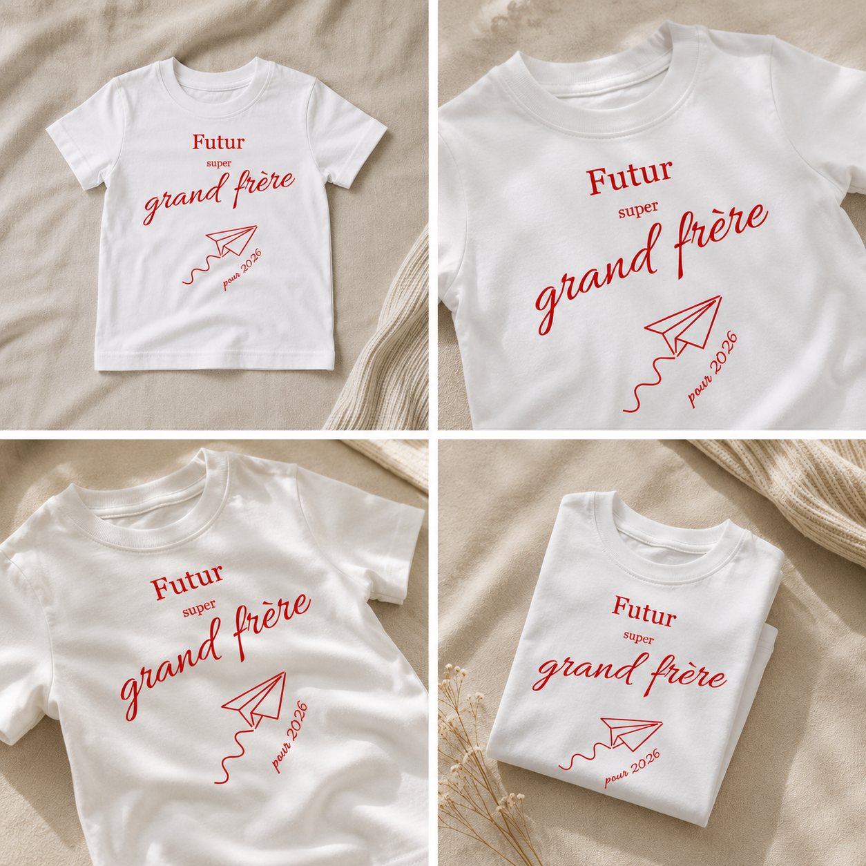 T-shirt enfant personnalisé Futur Grand Frère