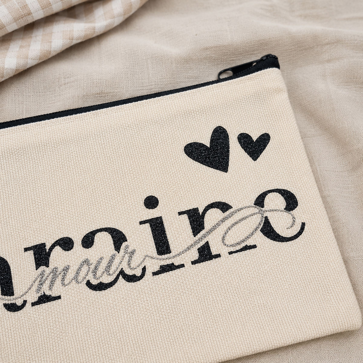 Trousse Marraine – rectangle et cœur