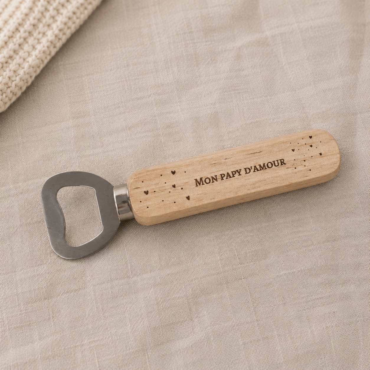 Décapsuleur en bois "Mon Papy d'Amour"