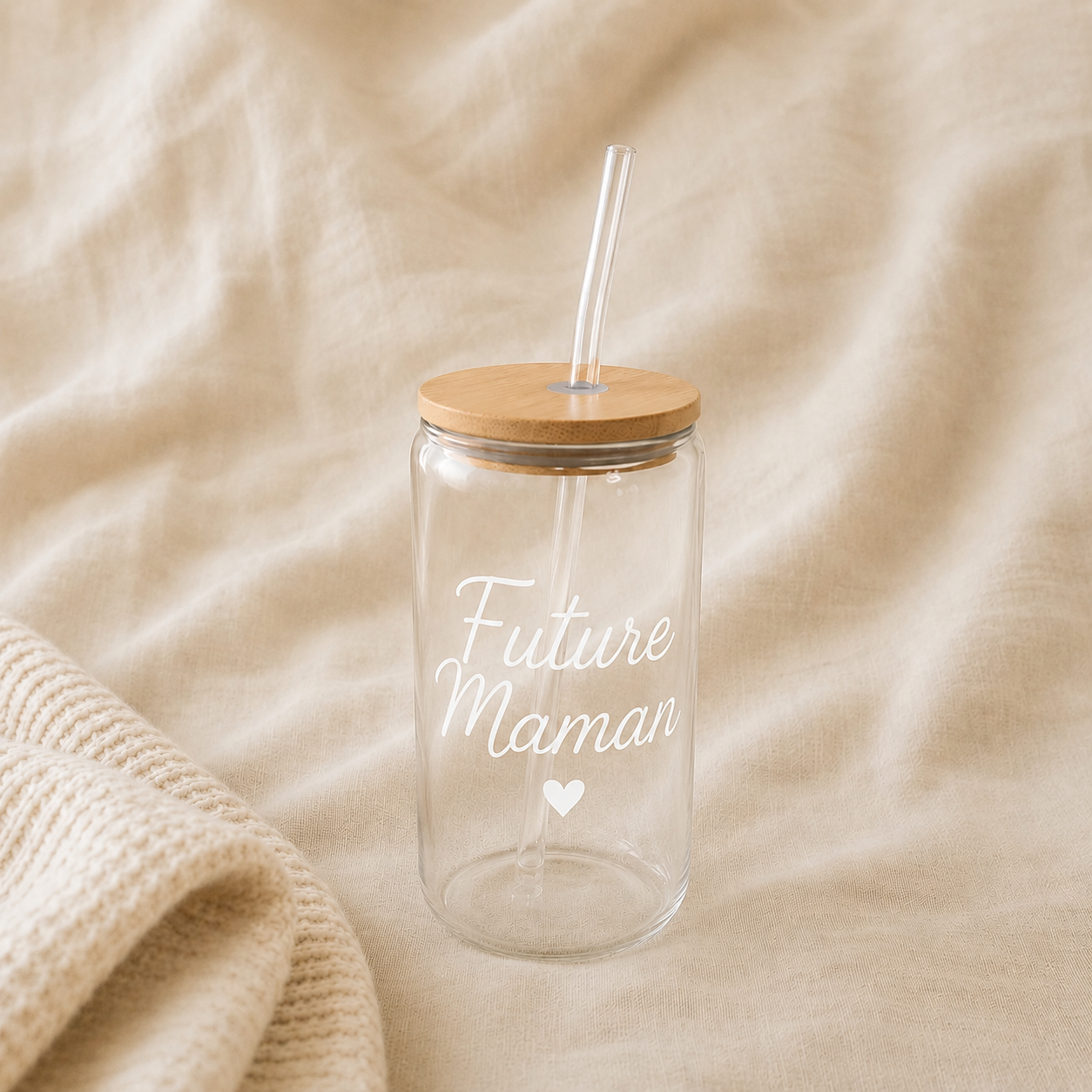 Gobelet en verre « Future Maman »