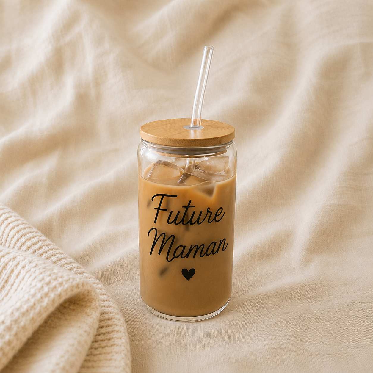 Gobelet en verre « Future Maman »