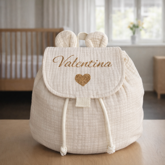 Sac à dos enfant personnalisé en gaze de coton