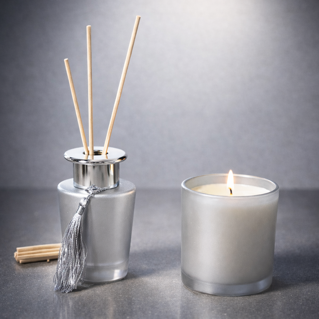 Duo bougie et diffuseur à la vanille personnalisés