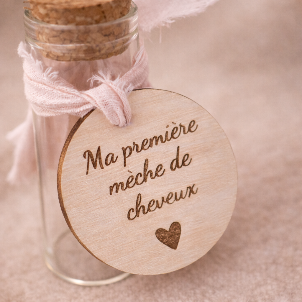 Fiole première mèche de cheveux bébé