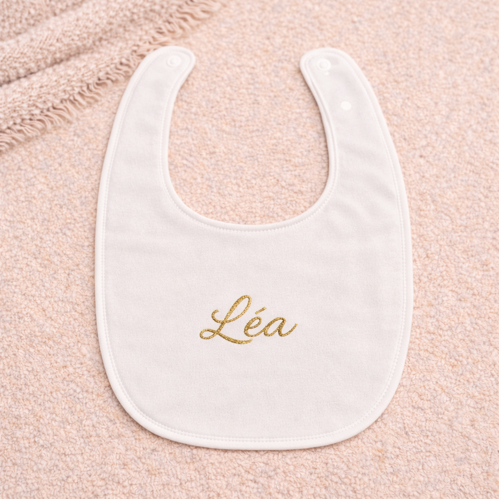 Bavoir bébé personnalisé avec prénom