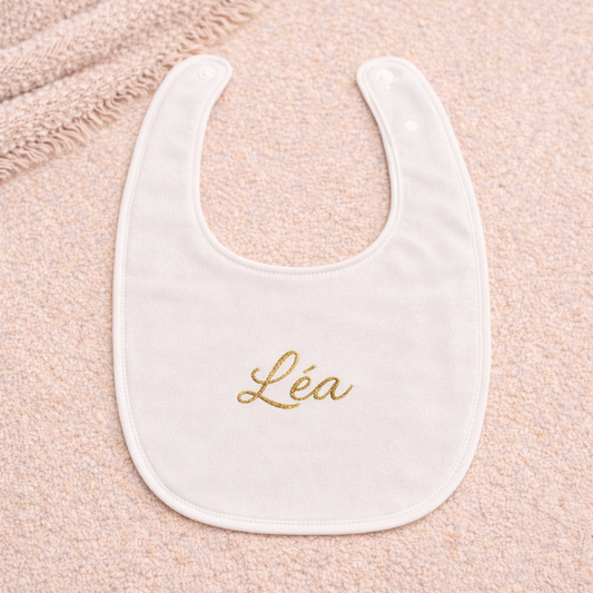 Bavoir bébé personnalisé avec prénom