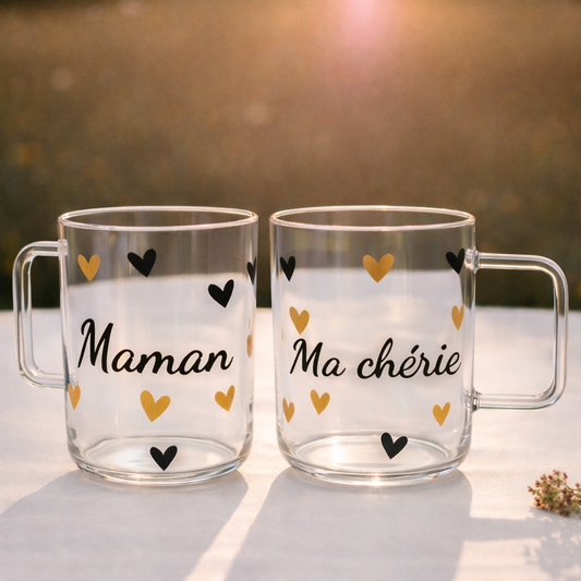 Mug en verre personnalisé
