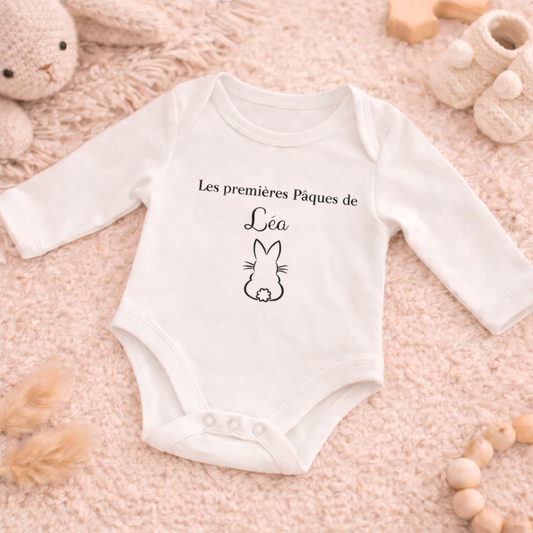 Body bébé personnalisé « Les premières Pâques »
