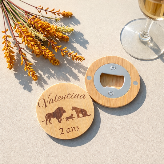 Ouvre-bouteille aimanté personnalisé inspiré du "Roi Lion"