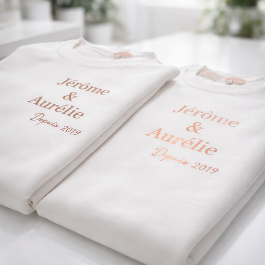 Sweat personnalisé pour Couple