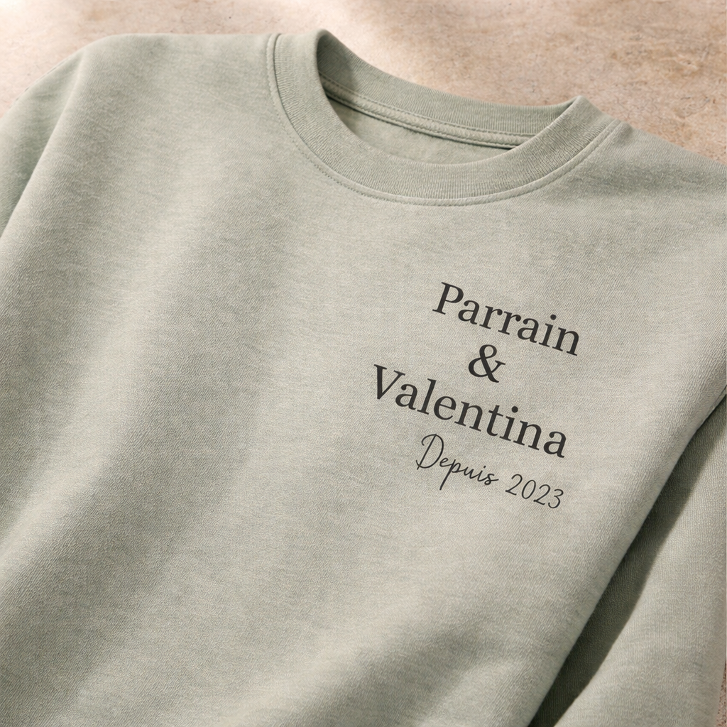 Sweat personnalisé pour Parrain, Papa, ...