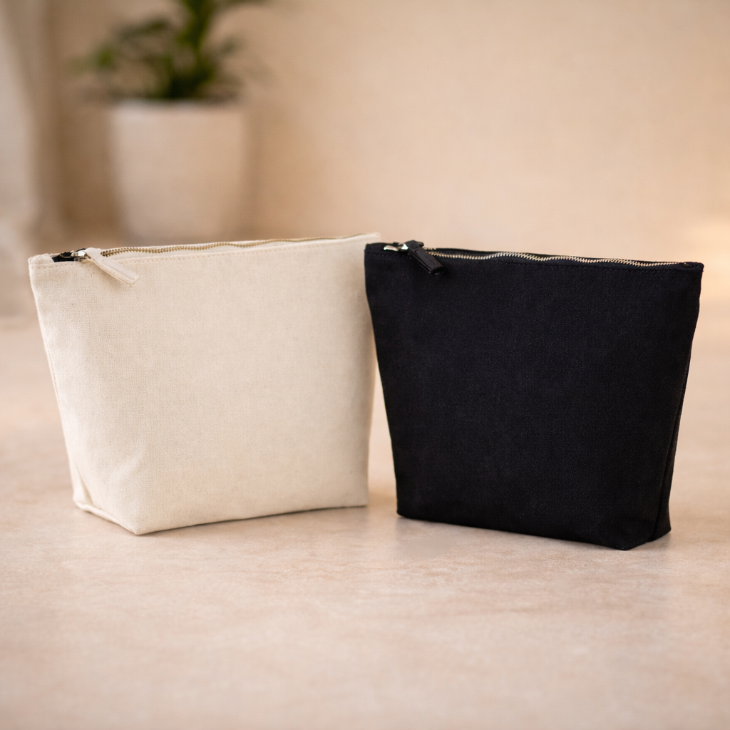 Grande pochette en coton personnalisable