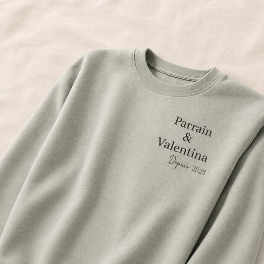 Sweat personnalisé pour Parrain, Papa, ...