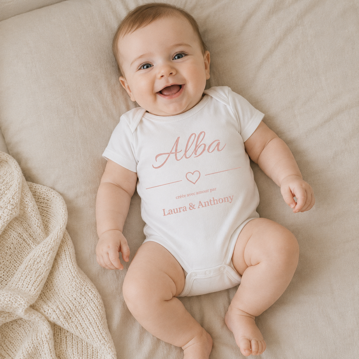 Body bébé personnalisé avec prénom