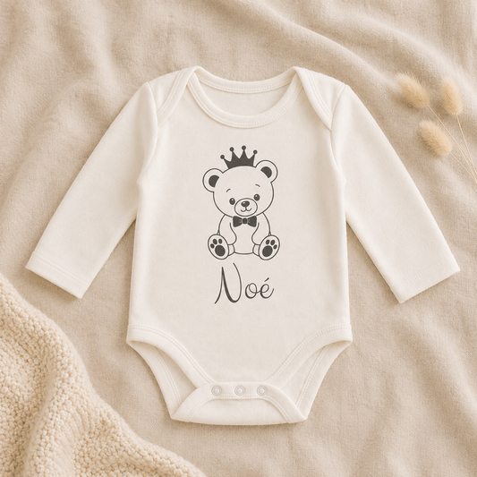 Body bébé personnalisé ourson et prénom