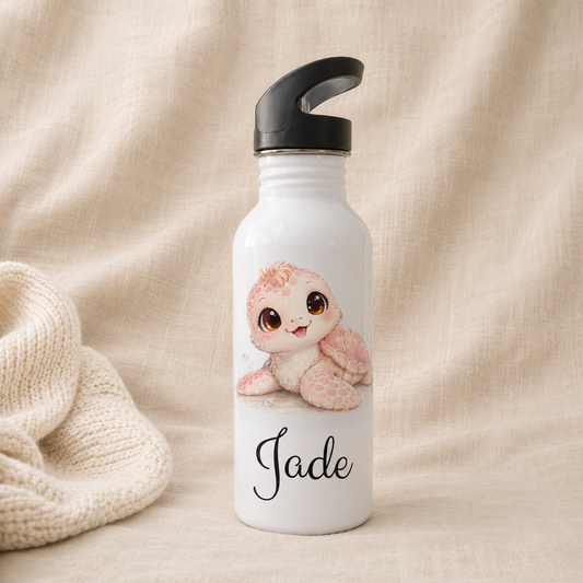 Gourde personnalisée enfant avec paille – bouteille prénom
