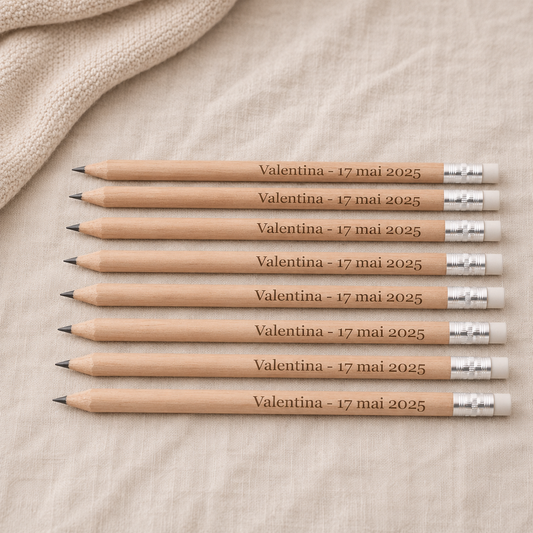 Crayon personnalisé en bois – Cadeau baptême