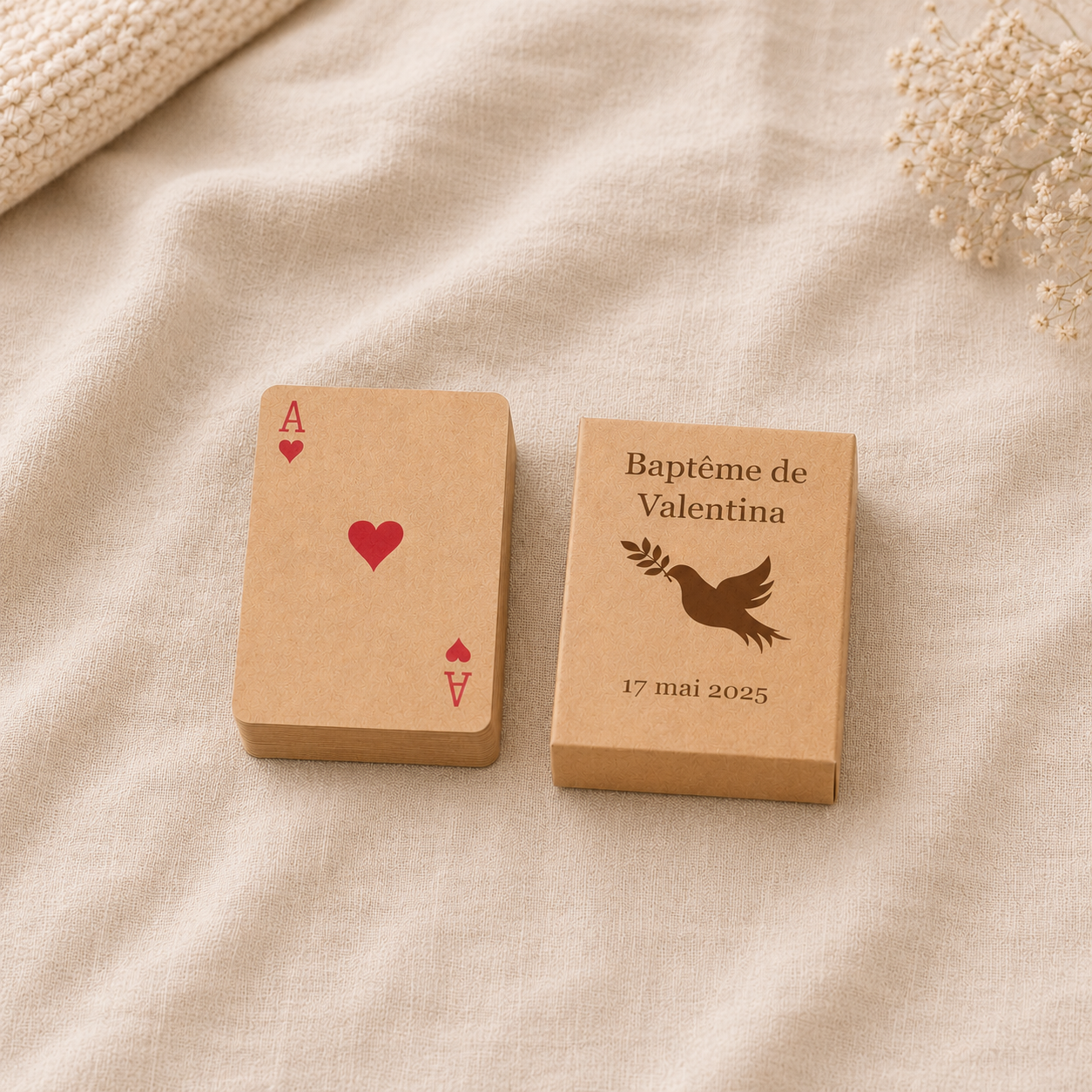 Jeu de 54 cartes personnalisé