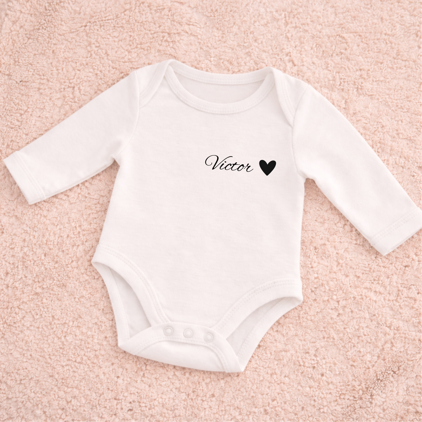 Box naissance textile taille L personnalisée – Coffret bébé naissance