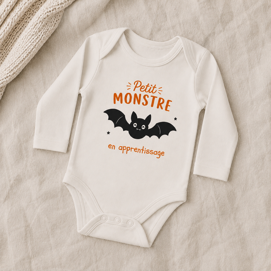 Body blanc d'Halloween - Citrouille, sorcière, chauve-souris ou fantôme