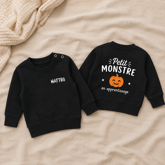 Pull personnalisé enfant « Petit Monstre »