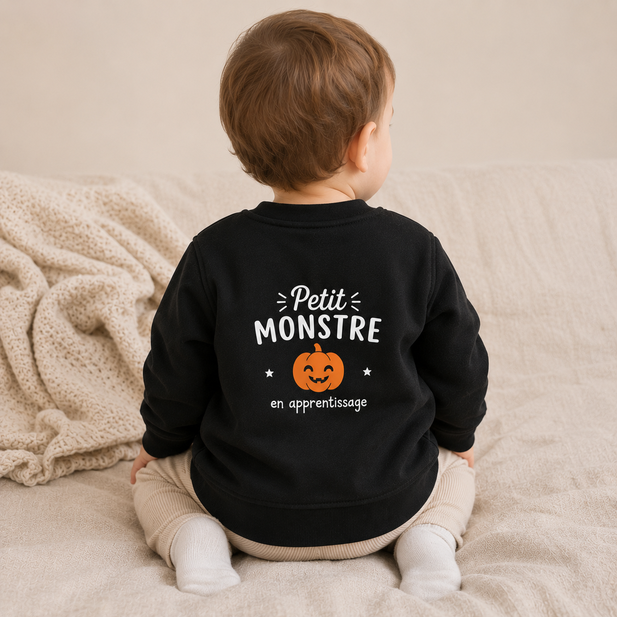 Pull personnalisé enfant « Petit Monstre »