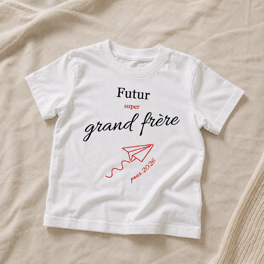 T-shirt enfant personnalisé Futur Grand Frère
