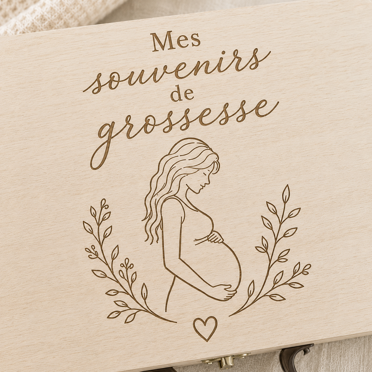 Valisette à souvenirs de grossesse