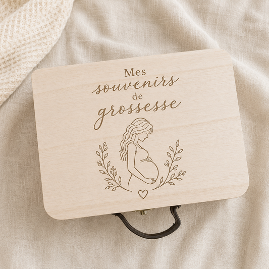 Valisette à souvenirs de grossesse