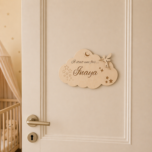 Nuage décoratif personnalisé en bois