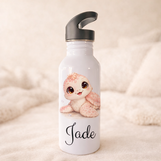 Gourde personnalisée enfant avec paille – bouteille prénom