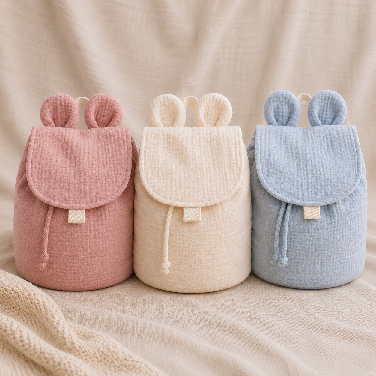 Sac à dos enfant personnalisé en gaze de coton